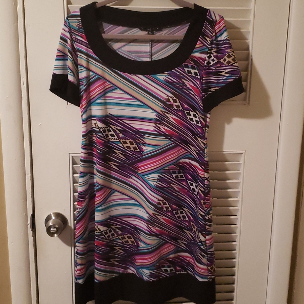 Tiana B Tribal Print Dress M8
